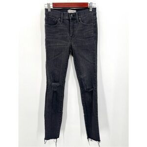 MADEWELL Woman's Black 9" High Rise Skinny Jeans Size 26
